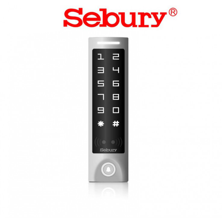 Multifunkčná čítačka, kódová klávesnica, IP 65 Sebury sTouch-R-s