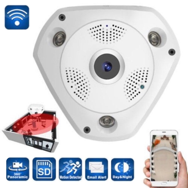 Panoramatická WiFi IP kamera 2Mpx