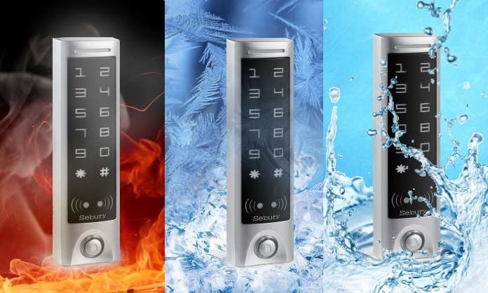 Samostatná prístupová jednotka,RFID čítačka,kódová klávesnica, Sebury sTouch W-s