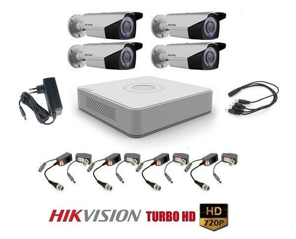 4 kamerový set HIKVISION HD-TVI HD 1080p Varifokal
