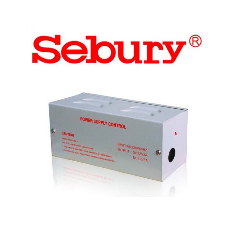Napájací zdroj prístupových systémov s ochranou 12V/3A, Sebury BPS-01