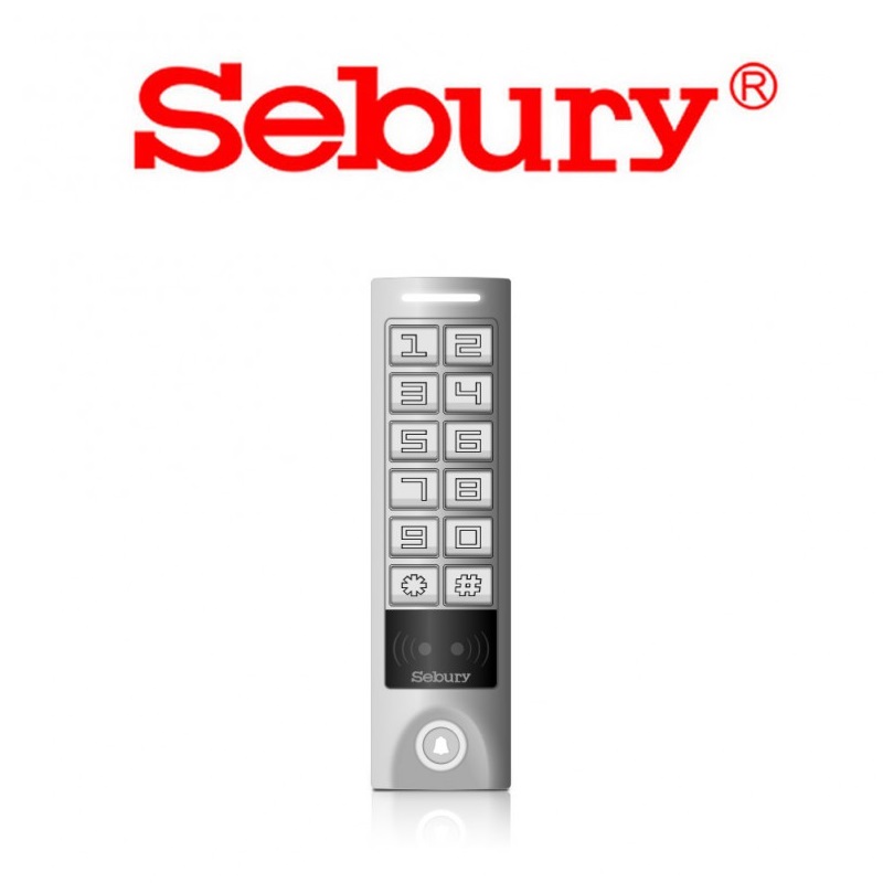 Multifunkčná čítačka, kódová klávesnica, IP 65 Sebury sKey-R-s 